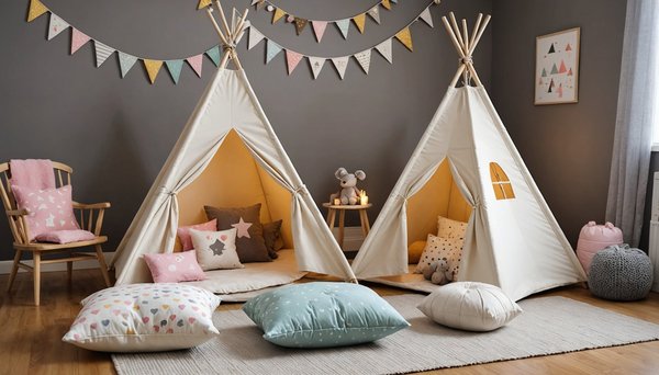 Coussins pour tipi fille : confort et magie à découvrir !